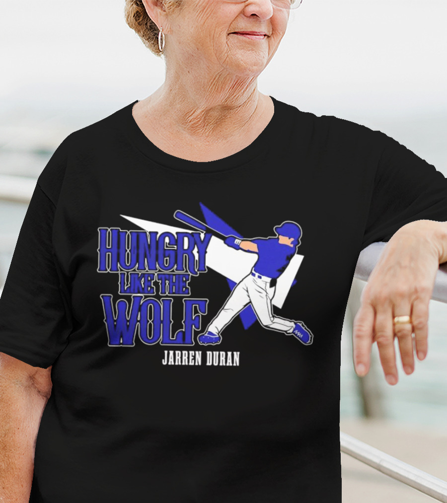 Jarren Duran Hungry Like The Wolf Boston Red Sox Baseball T-Shirt