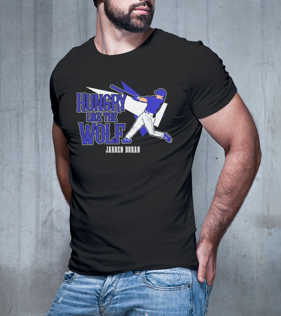 Jarren Duran Hungry Like The Wolf Boston Red Sox Baseball T-Shirt
