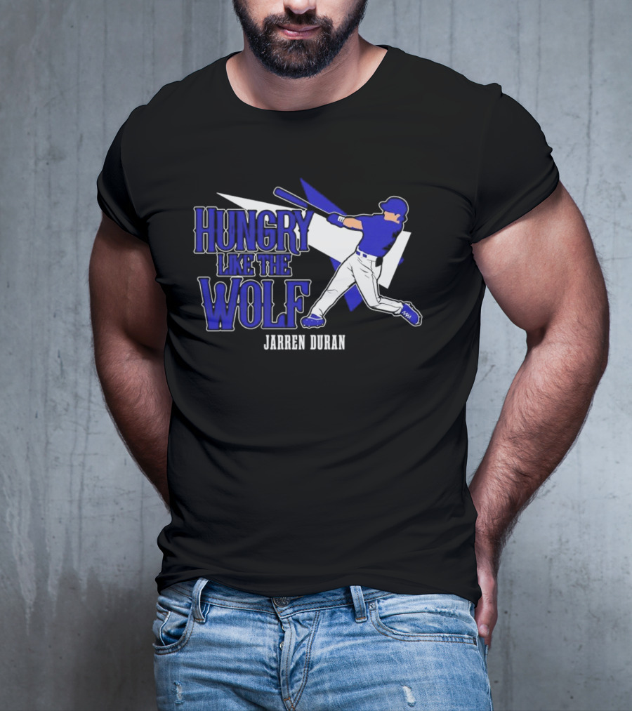 Jarren Duran Hungry Like The Wolf Boston Red Sox Baseball T-Shirt