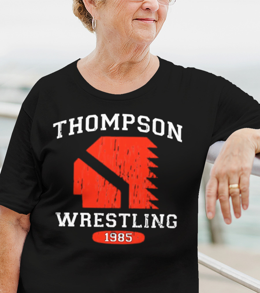 Thompson Wrestling 1985 Red Spartan T-Shirt
