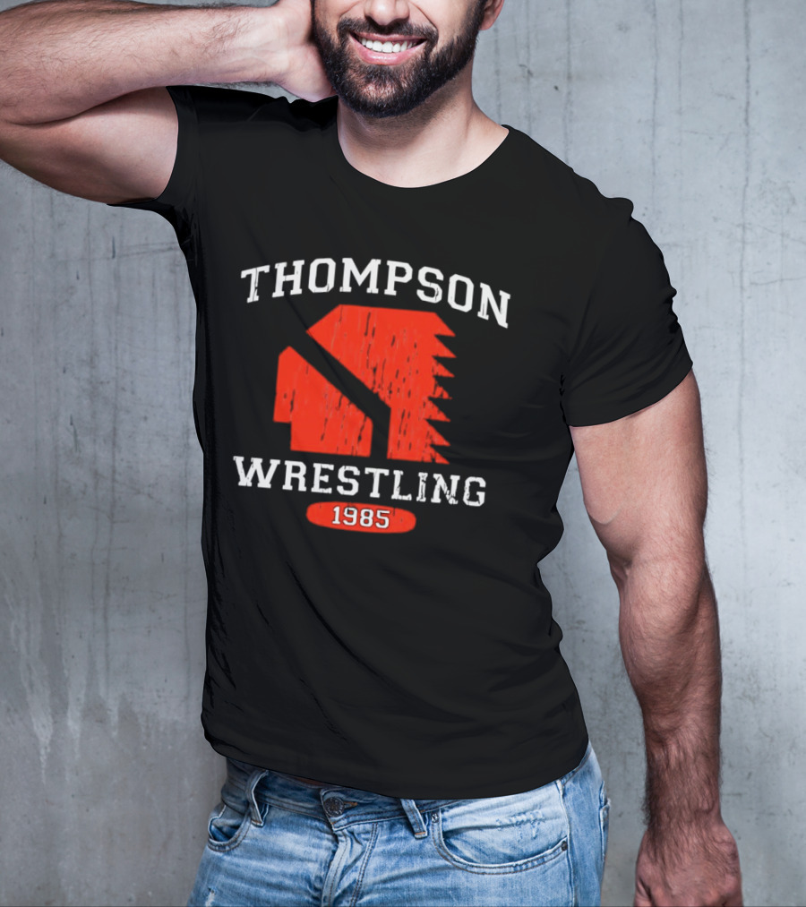 Thompson Wrestling 1985 Red Spartan T-Shirt