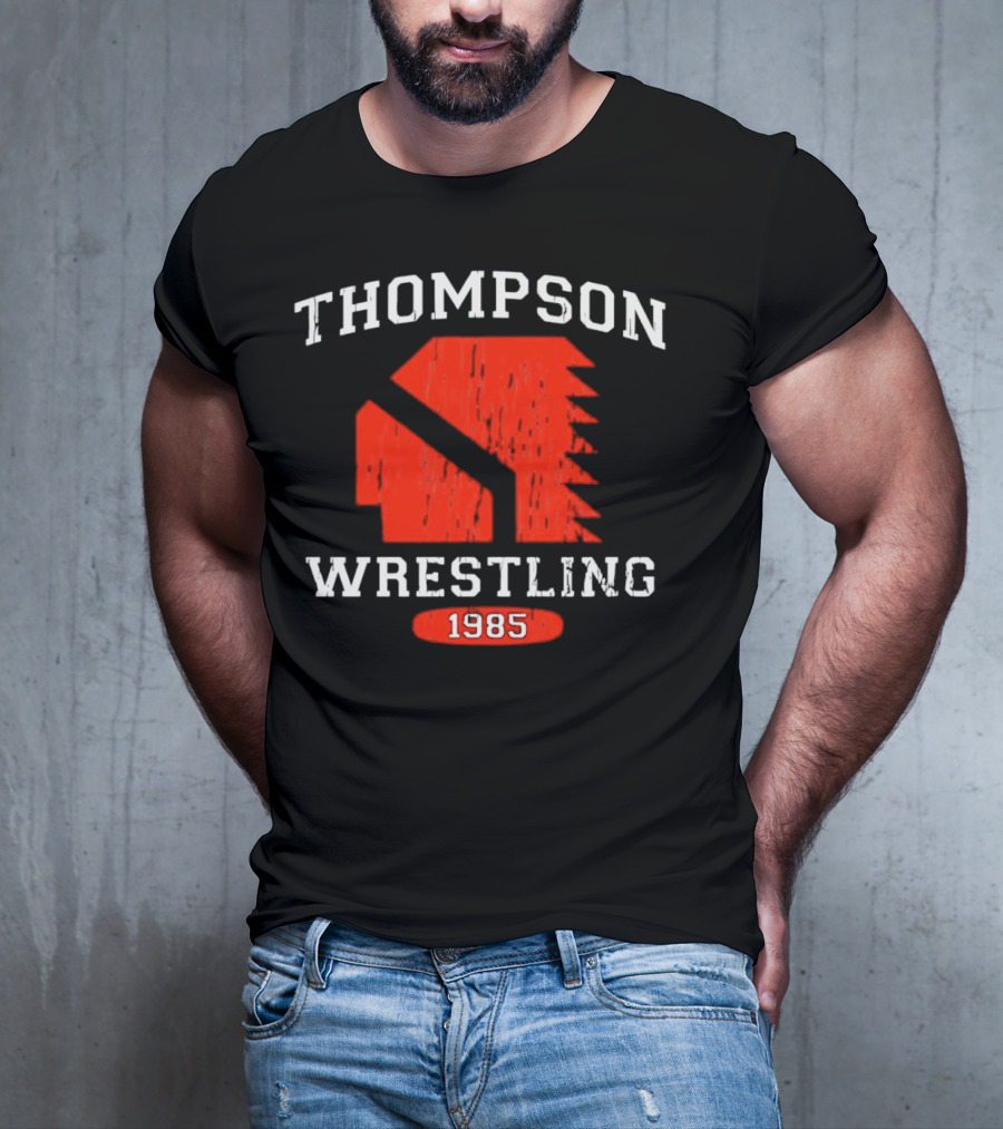 Thompson Wrestling 1985 Red Spartan T-Shirt