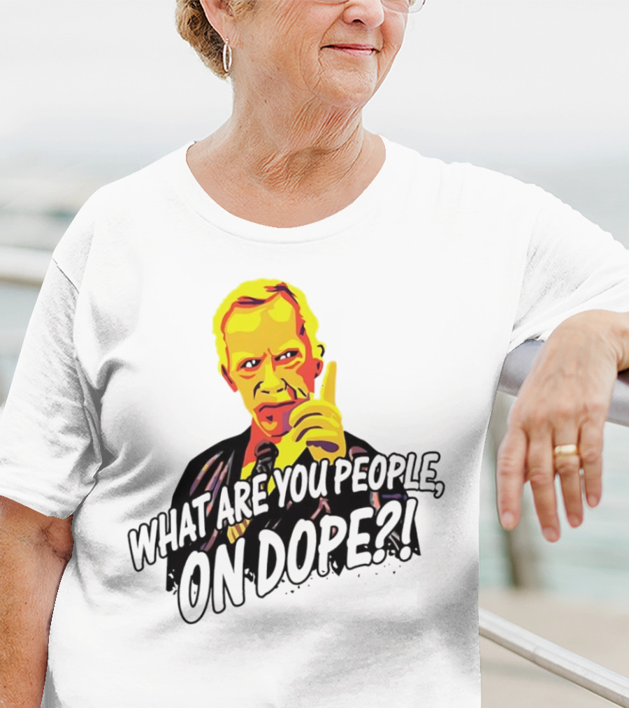 What Are You People On Dope Bold Pop Art Style Mr Hand T-Shirt