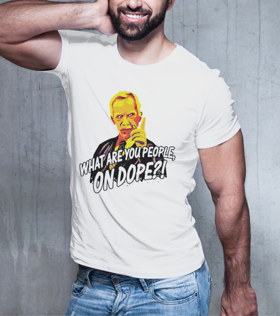 What Are You People On Dope Bold Pop Art Style Mr Hand T-Shirt