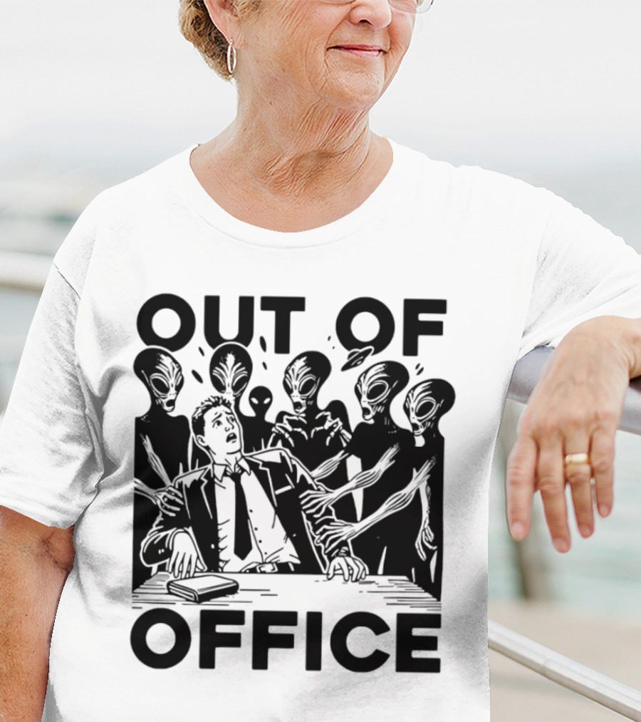 Out Of Office Surrounded By Aliens T-Shirt