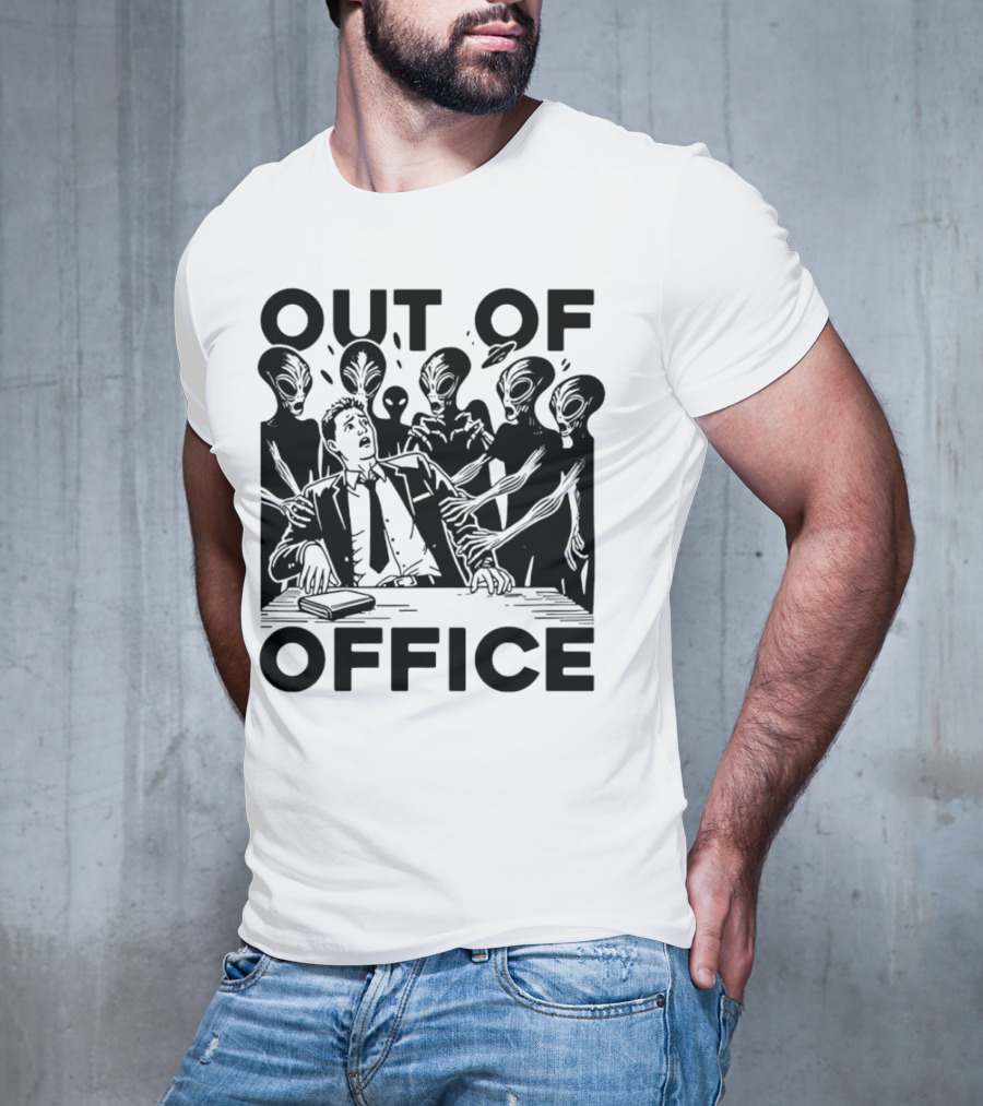 Out Of Office Surrounded By Aliens T-Shirt