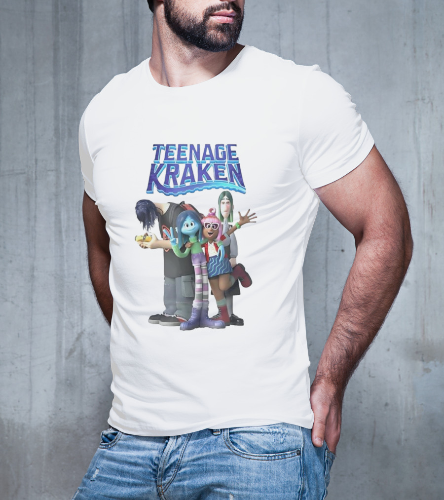 Teenage Kraken Animated Characters Ensemble T-Shirt