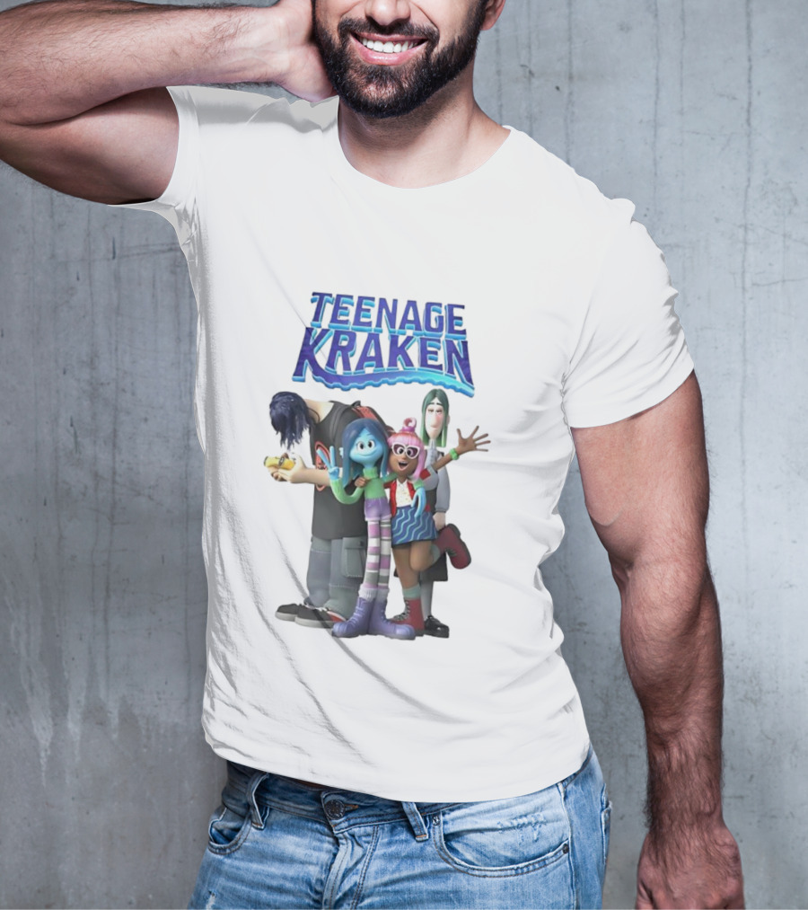Teenage Kraken Animated Characters Ensemble T-Shirt