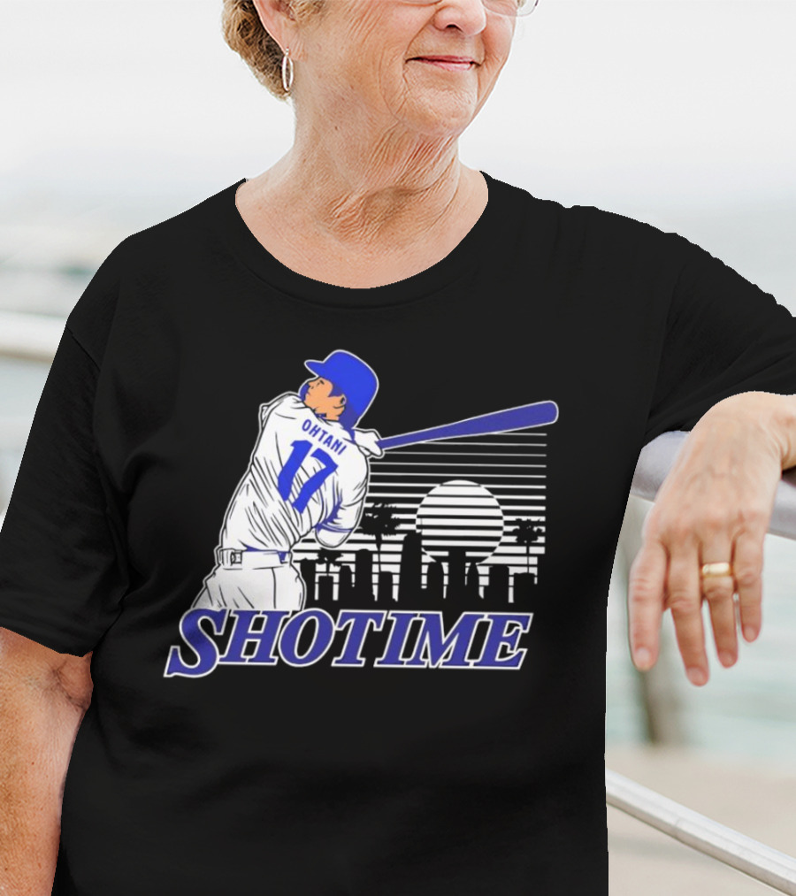Ohtani 17 Shotime Skyline Baseball Player Dodgers Los Angeles T-Shirt