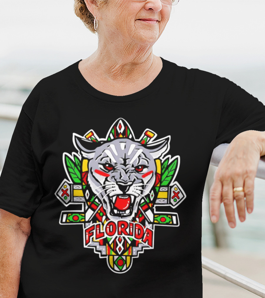 Florida Panthers Juneteenth African Tribal Emblem T-Shirt