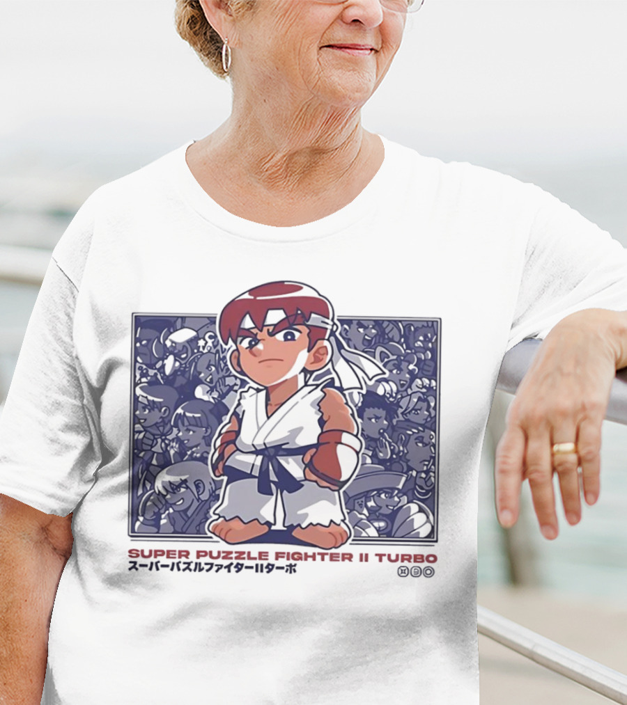 Super Puzzle Fighter II Turbo Character Lineup T-Shirt