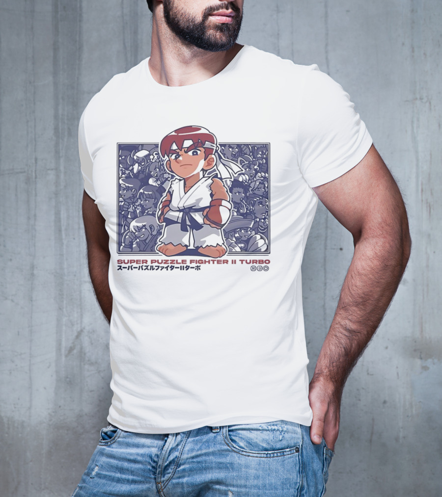 Super Puzzle Fighter II Turbo Character Lineup T-Shirt