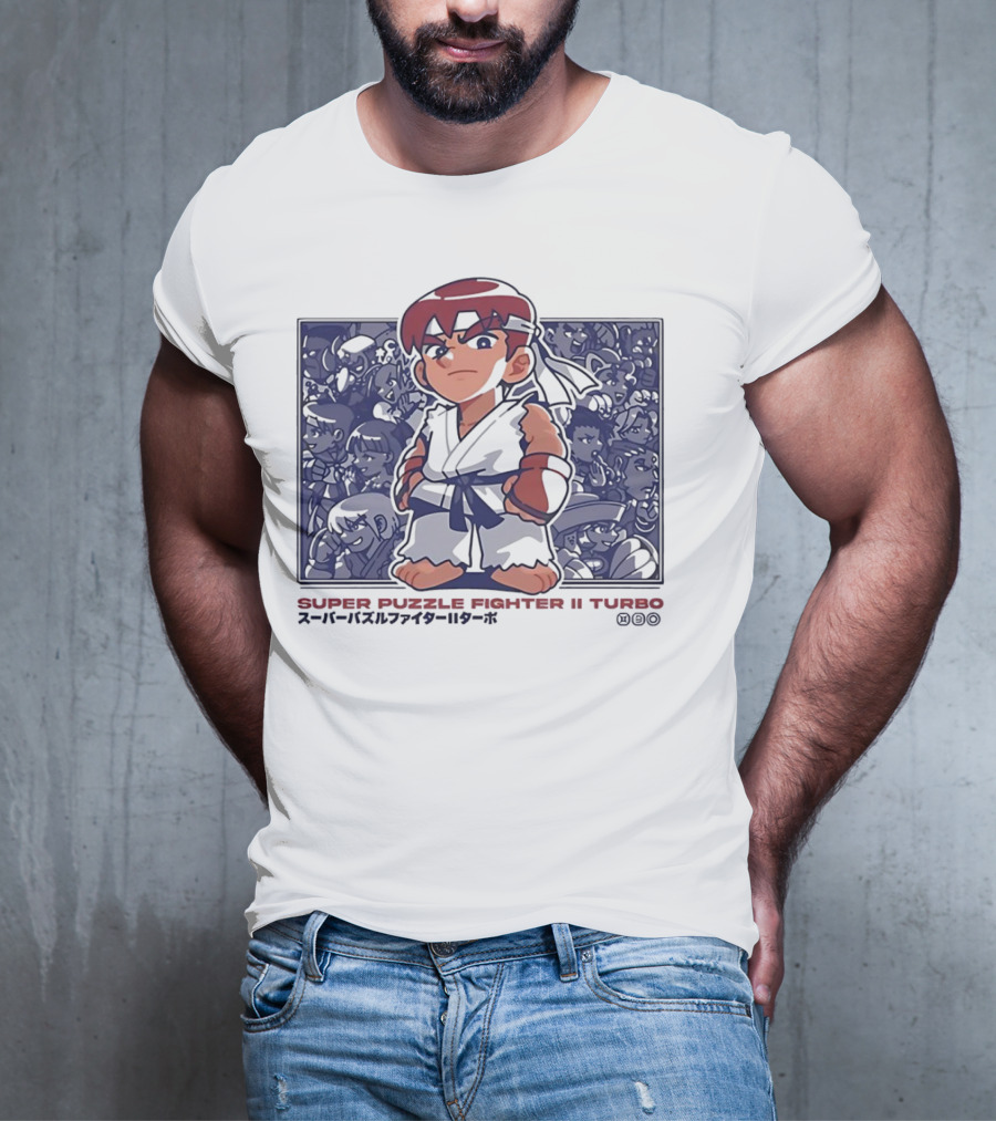 Super Puzzle Fighter II Turbo Character Lineup T-Shirt