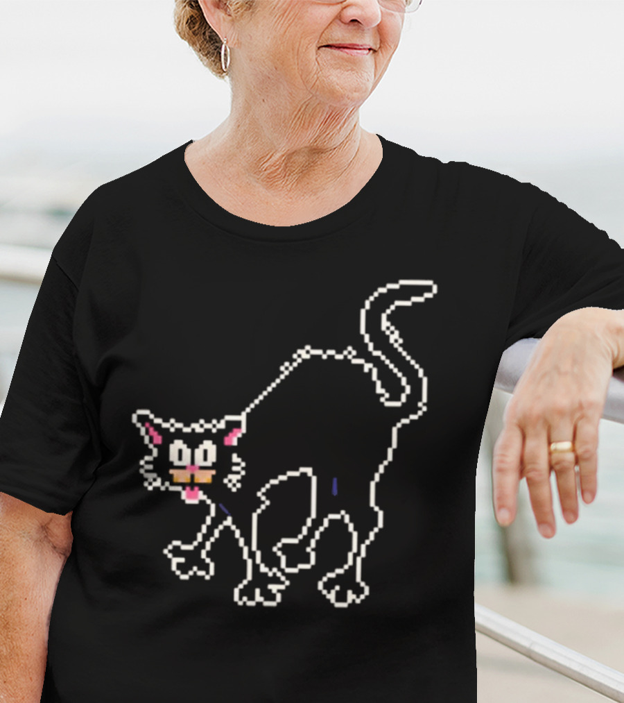 The Tom Ward Show Tom Cat 8 Bit Retro Pixel T-Shirt