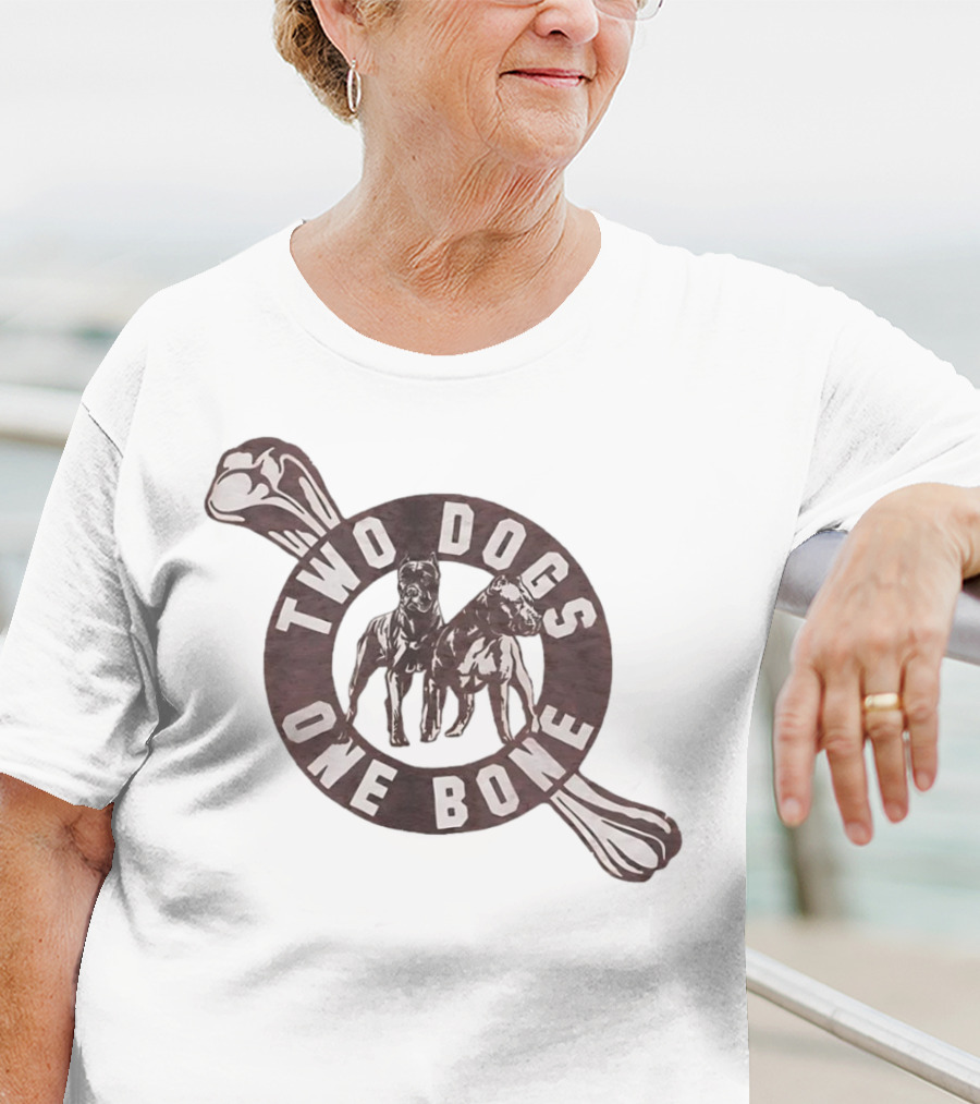 Two Dogs One Bone Pittsburgh Football Rivalry Inspired T-Shirt