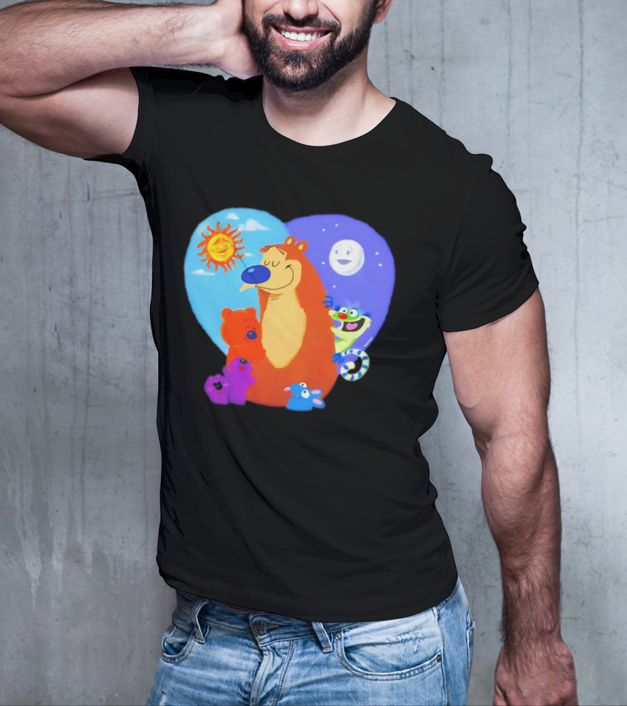 Bear In The Big Blue House Muppet History With Sun And Moon Characters T-Shirt