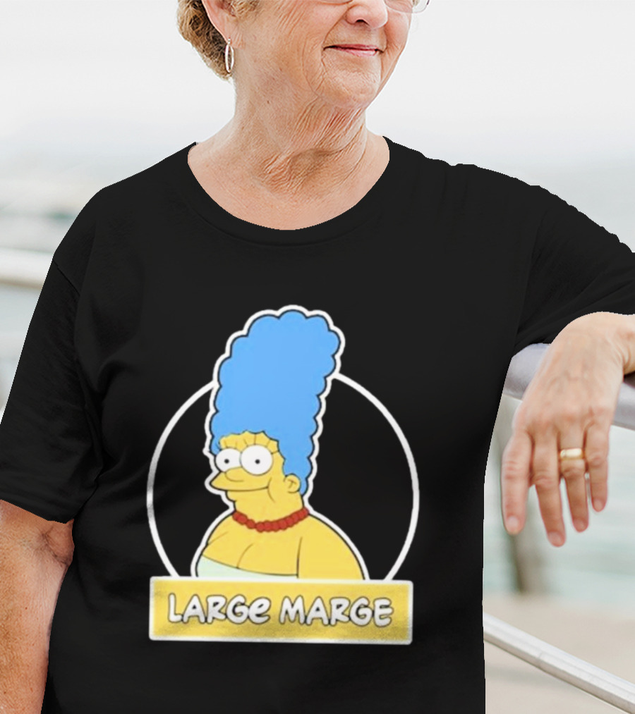 Justin Danger Nunley Large Marge Blue Hair Red Necklace Yellow Skin T-Shirt