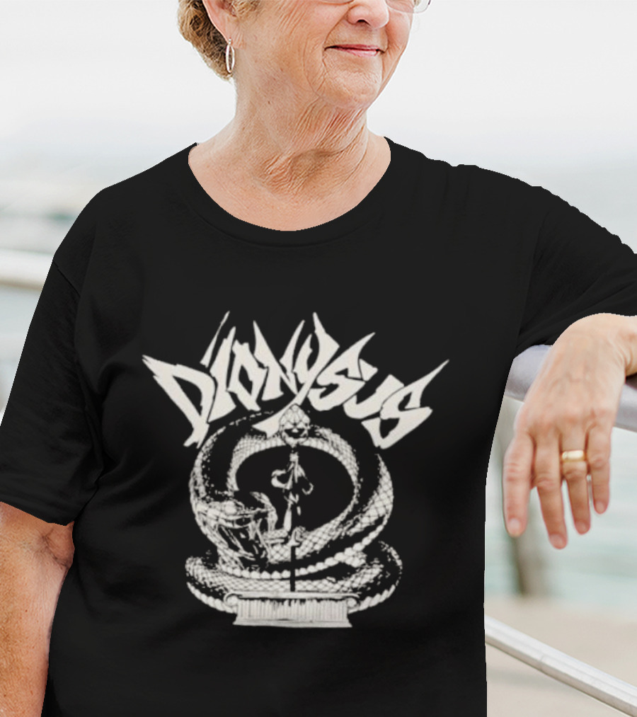 Kweeshop Dionysus Snake Icon Mythical T-Shirt