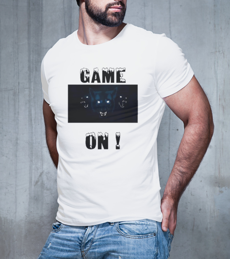 Wolvesden Game On Fierce Trio Wolf Face T-Shirt