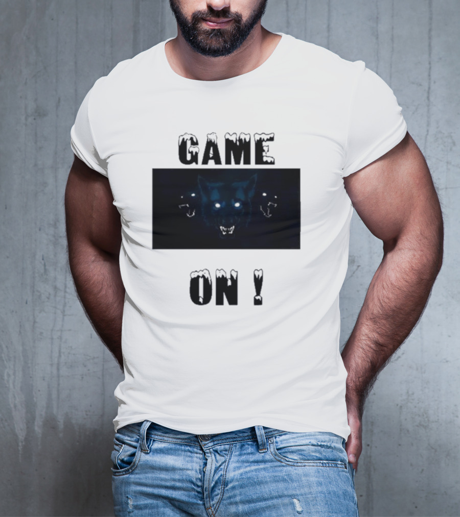 Wolvesden Game On Fierce Trio Wolf Face T-Shirt