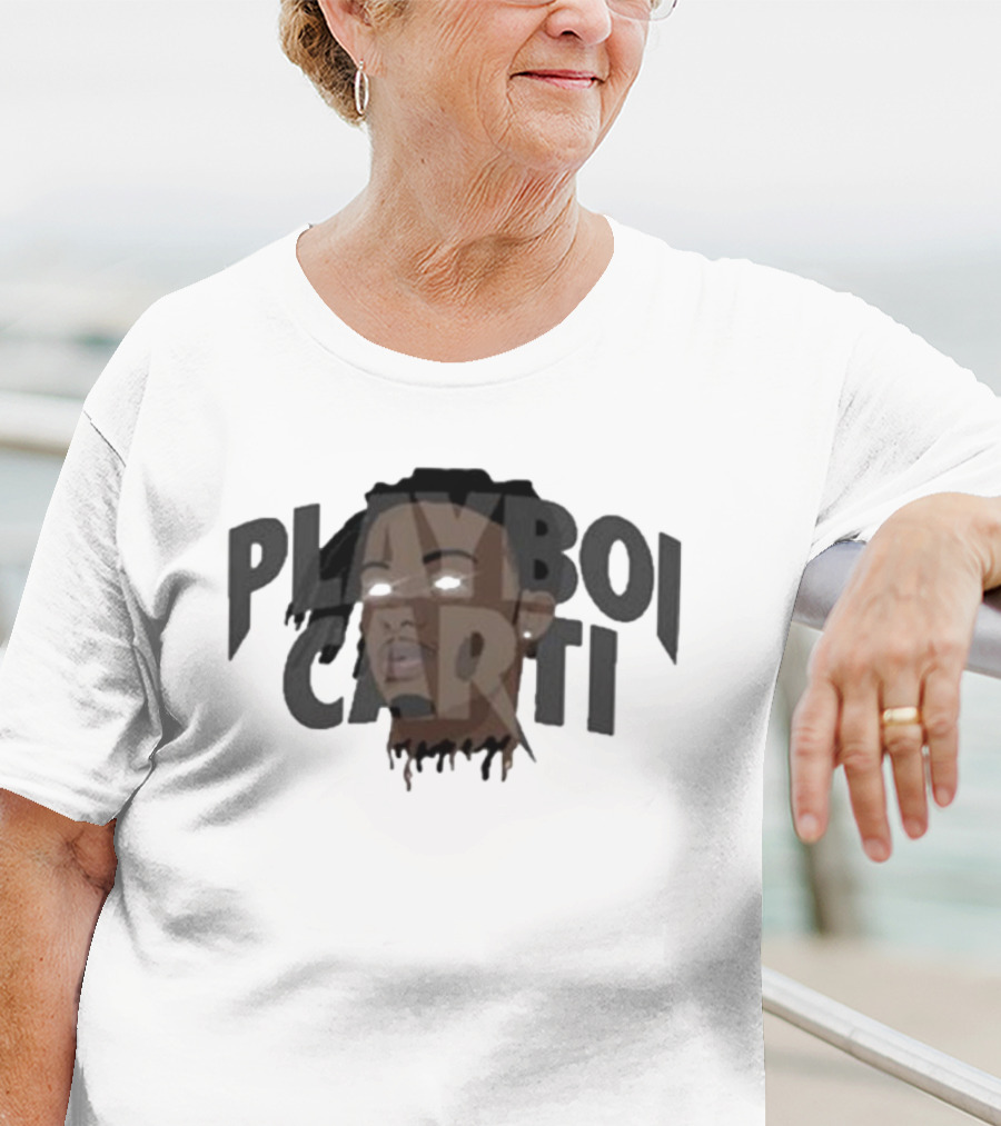 Playboi Carti Glow Eyes Portrait Dark T-Shirt