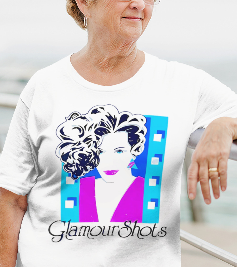 Retro 80s Glamour Shots Abstract T-Shirt