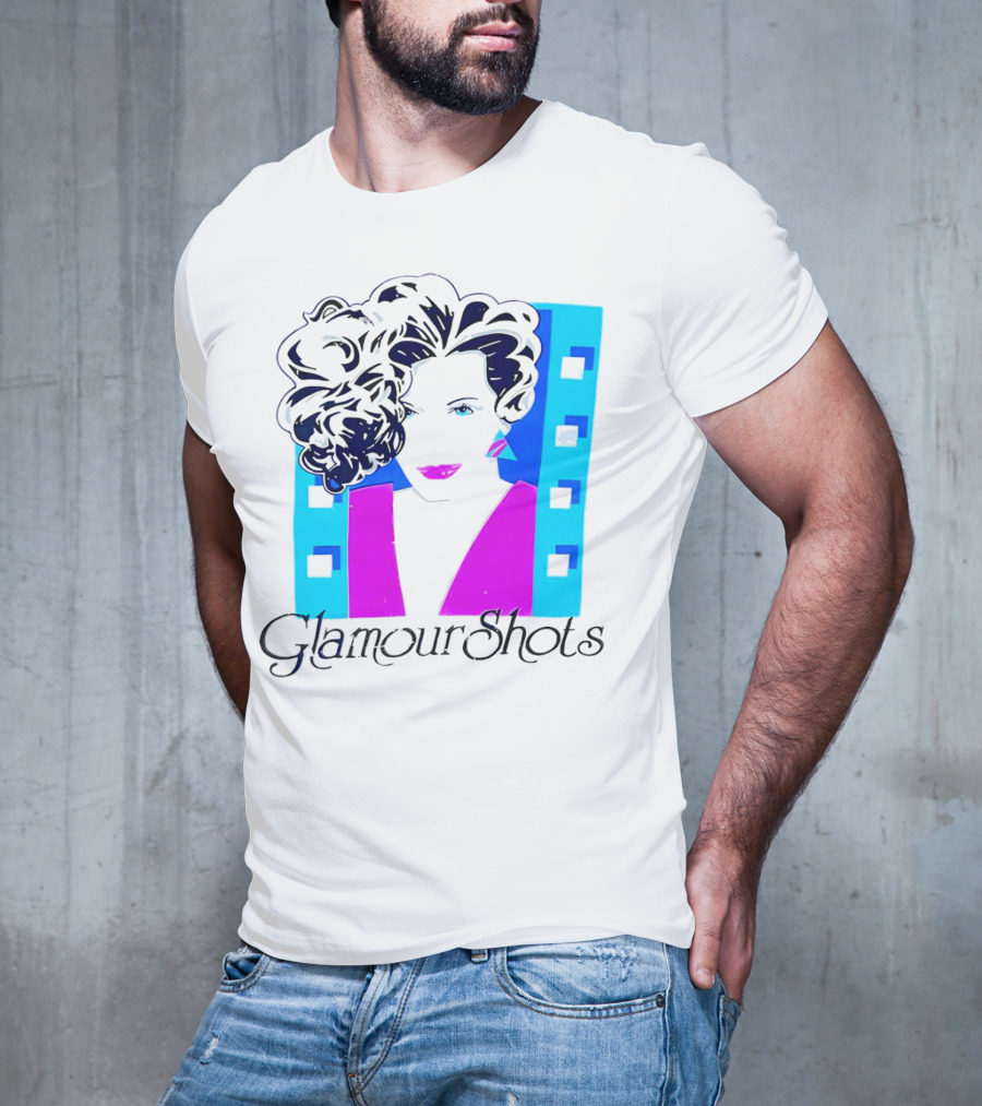 Retro 80s Glamour Shots Abstract T-Shirt