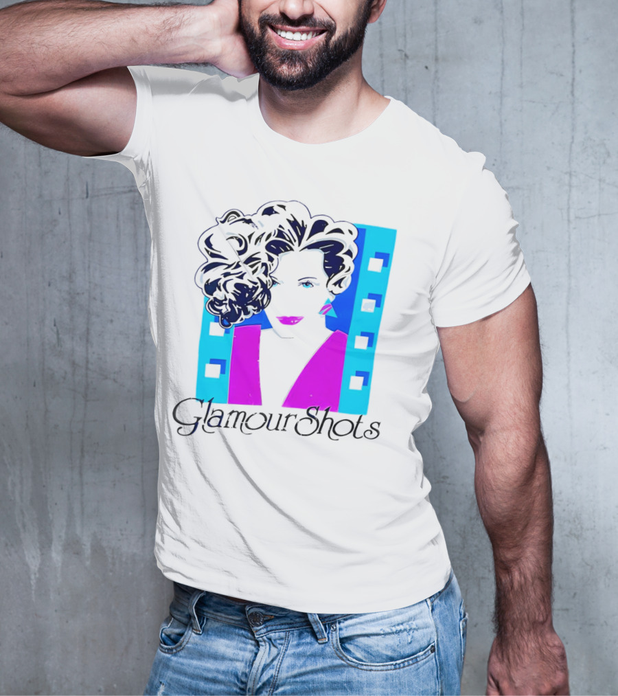 Retro 80s Glamour Shots Abstract T-Shirt