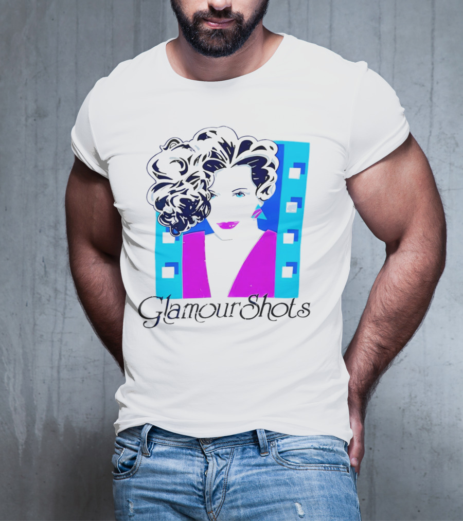 Retro 80s Glamour Shots Abstract T-Shirt