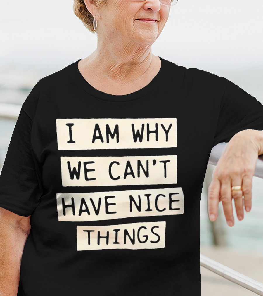 I Am Why We Can’t Have Nice Things Taylor Swift Inspired Phrase T-Shirt