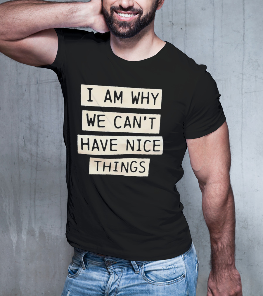 I Am Why We Can’t Have Nice Things Taylor Swift Inspired Phrase T-Shirt