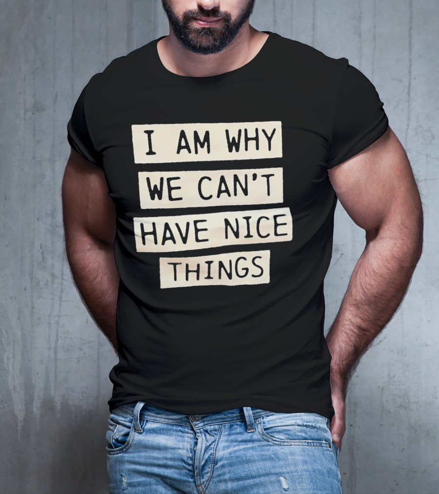 I Am Why We Can’t Have Nice Things Taylor Swift Inspired Phrase T-Shirt