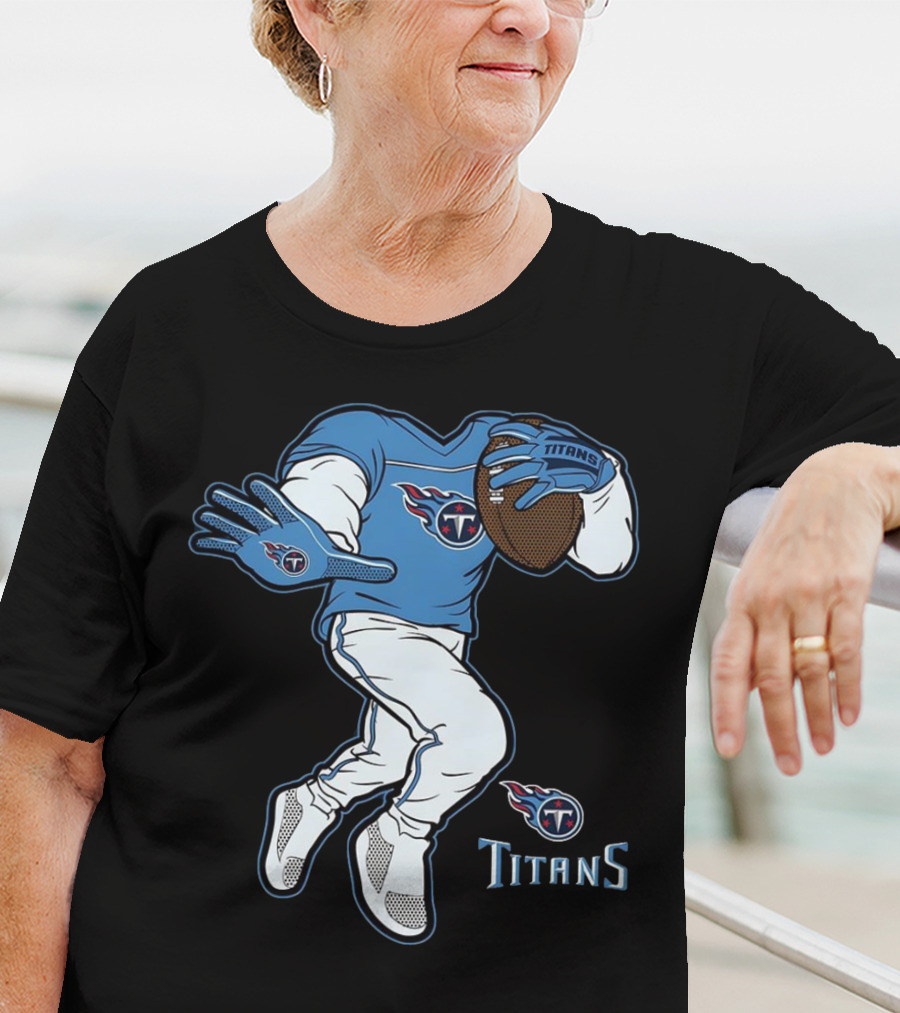 Tennessee Titans Stiff Arm Football Player T-Shirt