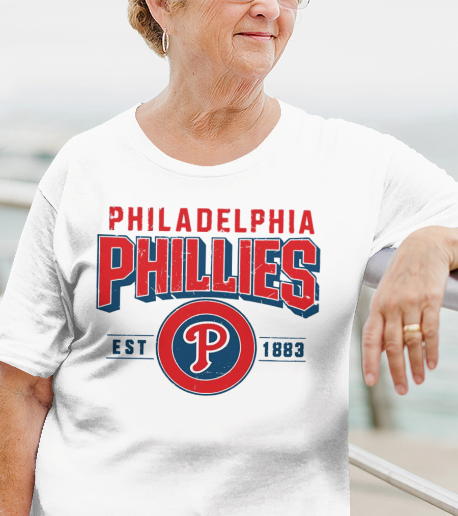 Philadelphia Phillies Est 1883 Vintage Logo P T-Shirt