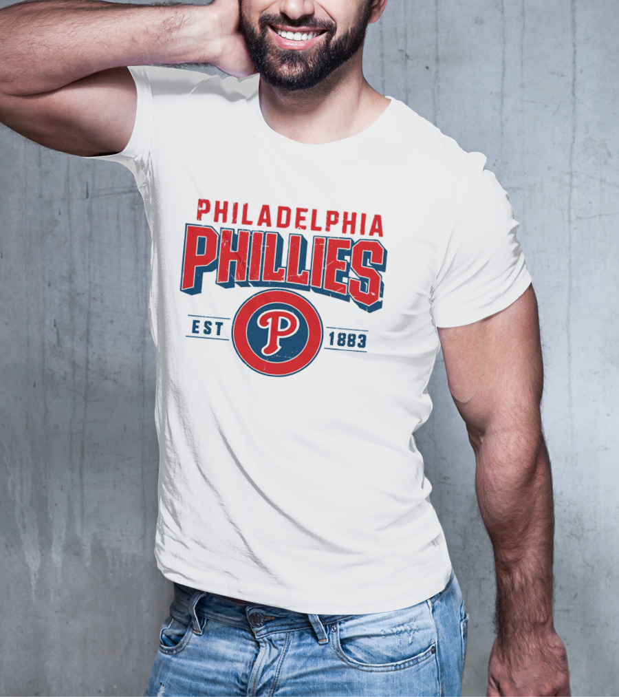 Philadelphia Phillies Est 1883 Vintage Logo P T-Shirt