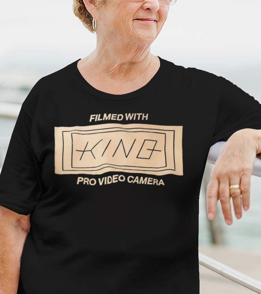 FILMED WITH KING PRO VIDEO CAMERA VINTAGE STYLE RECTANGLE T-Shirt