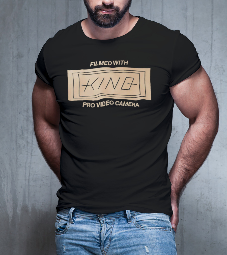 FILMED WITH KING PRO VIDEO CAMERA VINTAGE STYLE RECTANGLE T-Shirt
