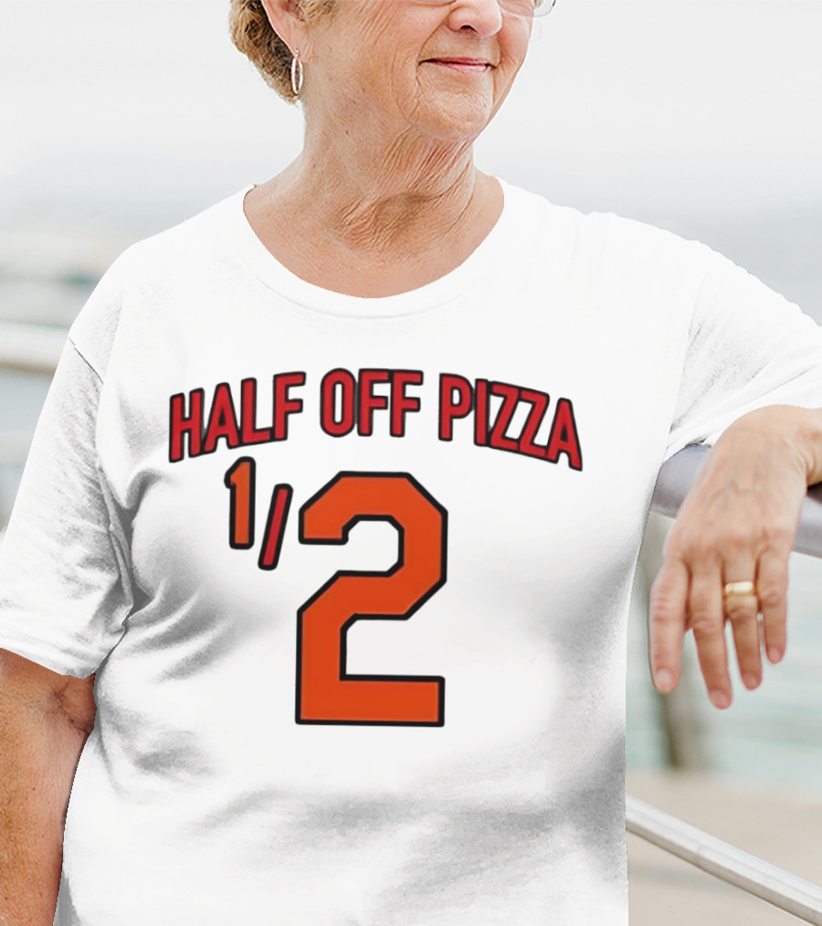 Baltimore Orioles Half Off Pizza 1/2 T-Shirt