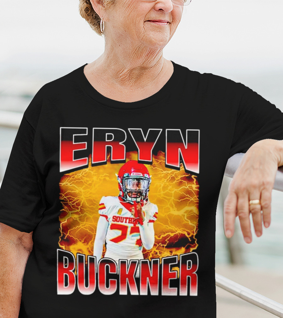 Eryn Buckner Southern Football Vintage Style With Lightning Background T-Shirt