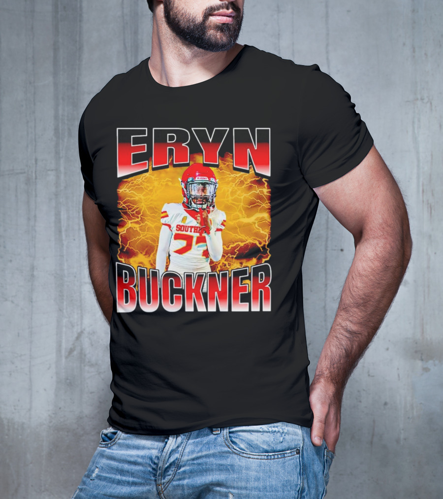 Eryn Buckner Southern Football Vintage Style With Lightning Background T-Shirt