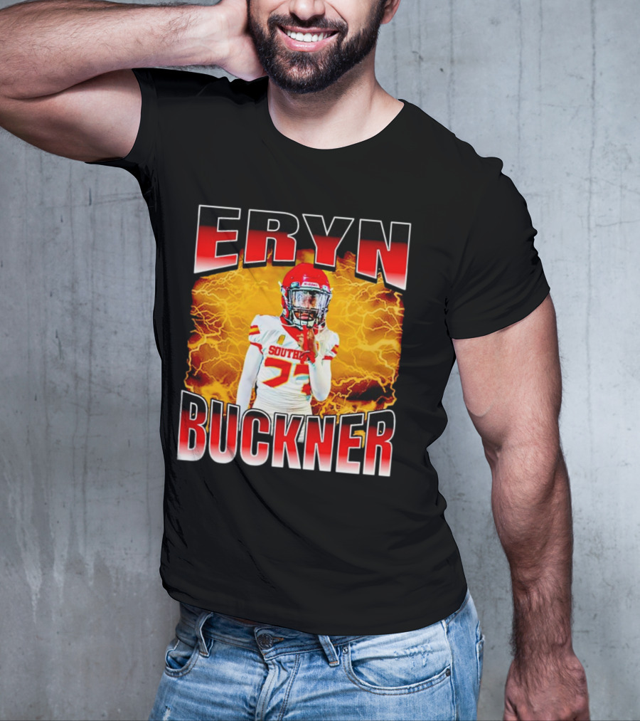 Eryn Buckner Southern Football Vintage Style With Lightning Background T-Shirt