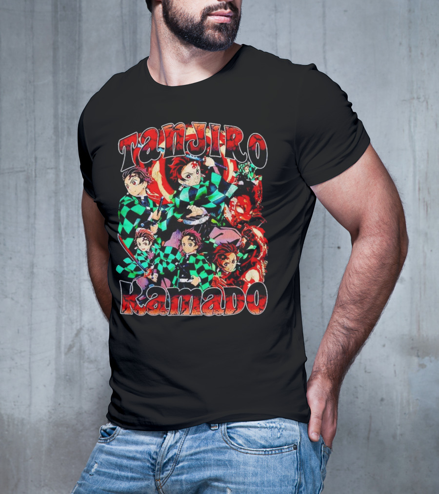 Tanjiro Kamado Vintage Anime Character Collection T-Shirt