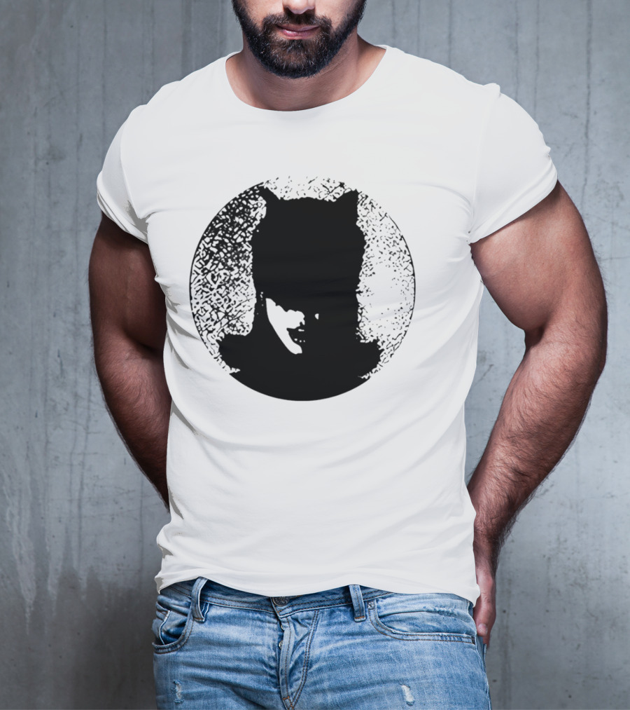 Batwoman The Boy Is Mine Dark Silhouette Circle T-Shirt