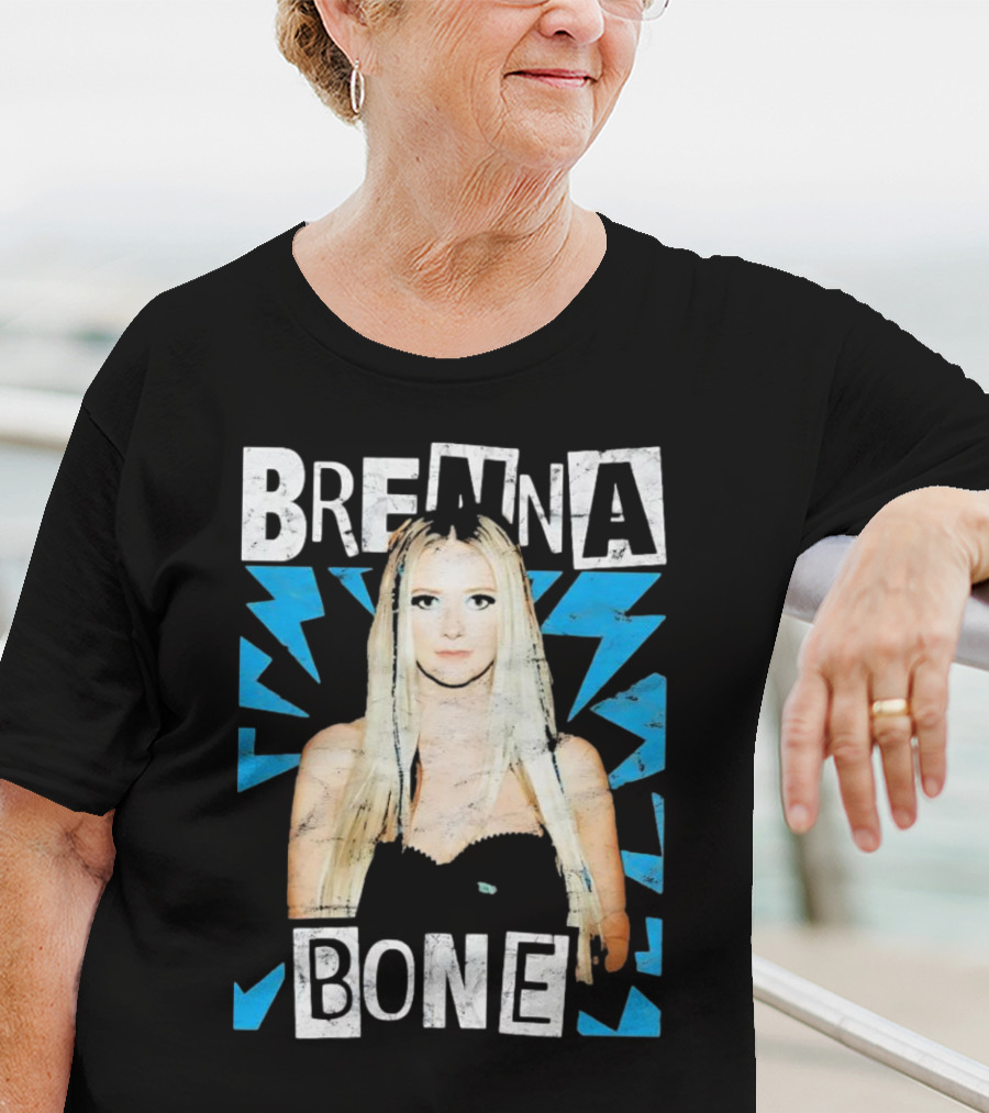 Brenna Bone Lightning Vintage Blue T-Shirt