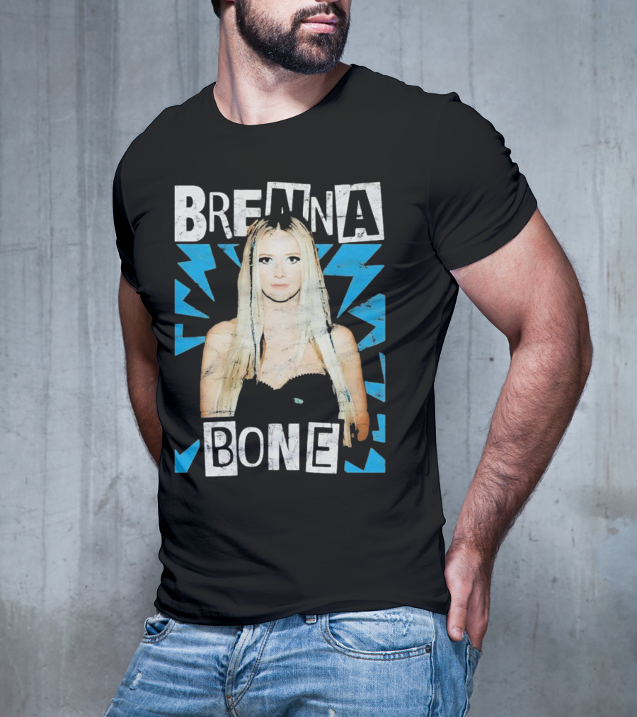 Brenna Bone Lightning Vintage Blue T-Shirt