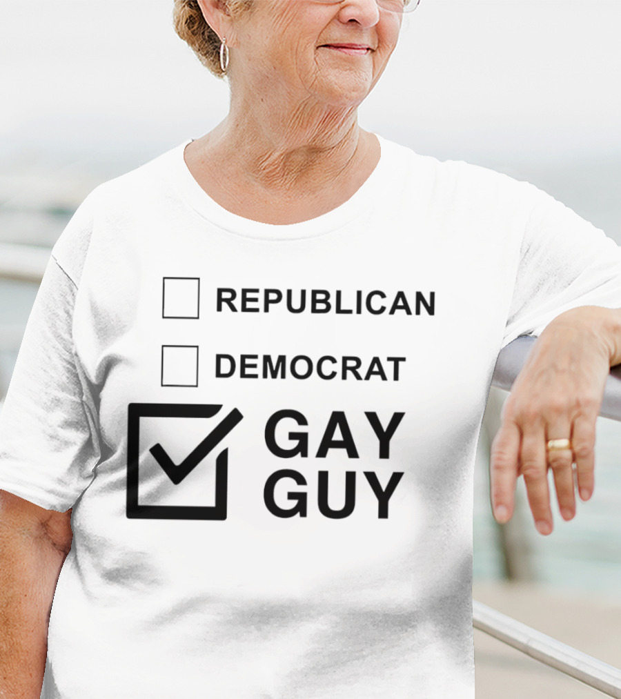 Republican Democrat Gay Guy Checkboxes T-Shirt