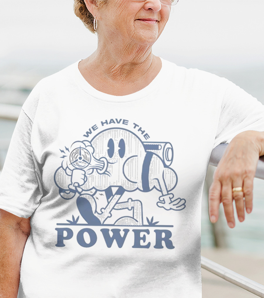We Have The Power Retro Cartoon Character With Gun T-Shirt