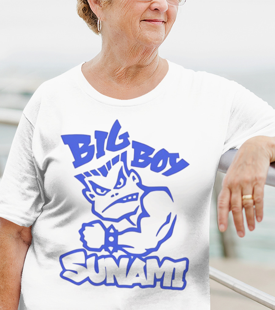 Big Boy Sunami Punching Character T-Shirt