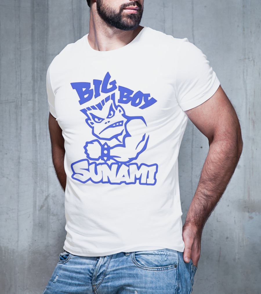 Big Boy Sunami Punching Character T-Shirt