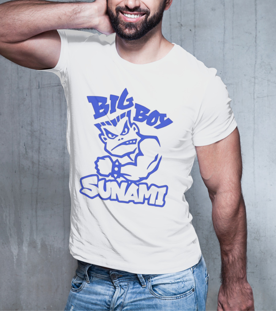 Big Boy Sunami Punching Character T-Shirt